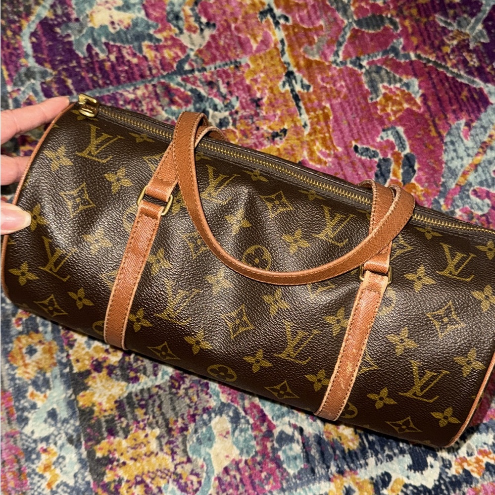 Monogram Canvas Barrel Bag